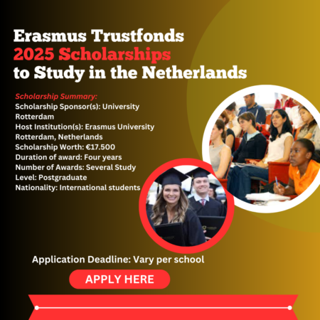 Erasmus Trustfonds 2025 Scholarships to Study in the Netherlands