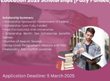 Government of Ireland International Education 2025 Scholarships [Fully Funded]