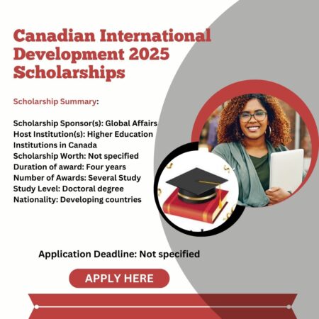 Canadian International Development 2025 Scholarships