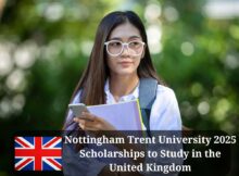 Nottingham Trent University 2025 Scholarship to Study in the United Kingdom